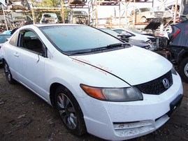 2009 Honda Civic EX White Coupe 1.8L Vtec AT #A24856